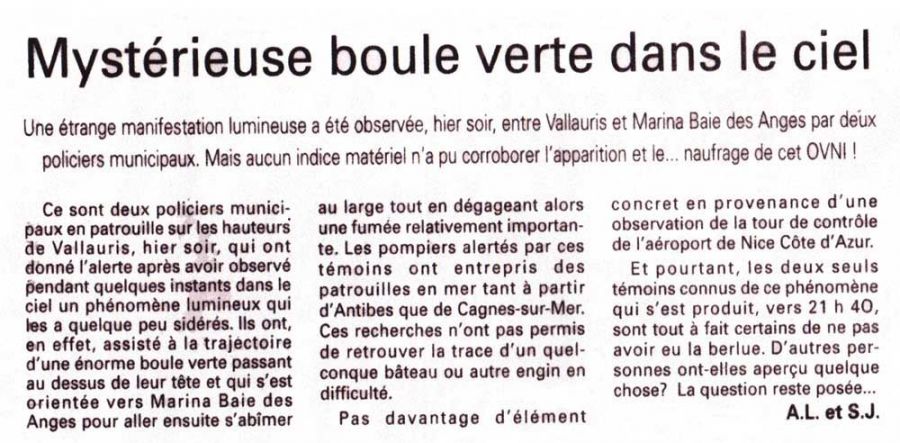 CDV Nice-Matin 1996
